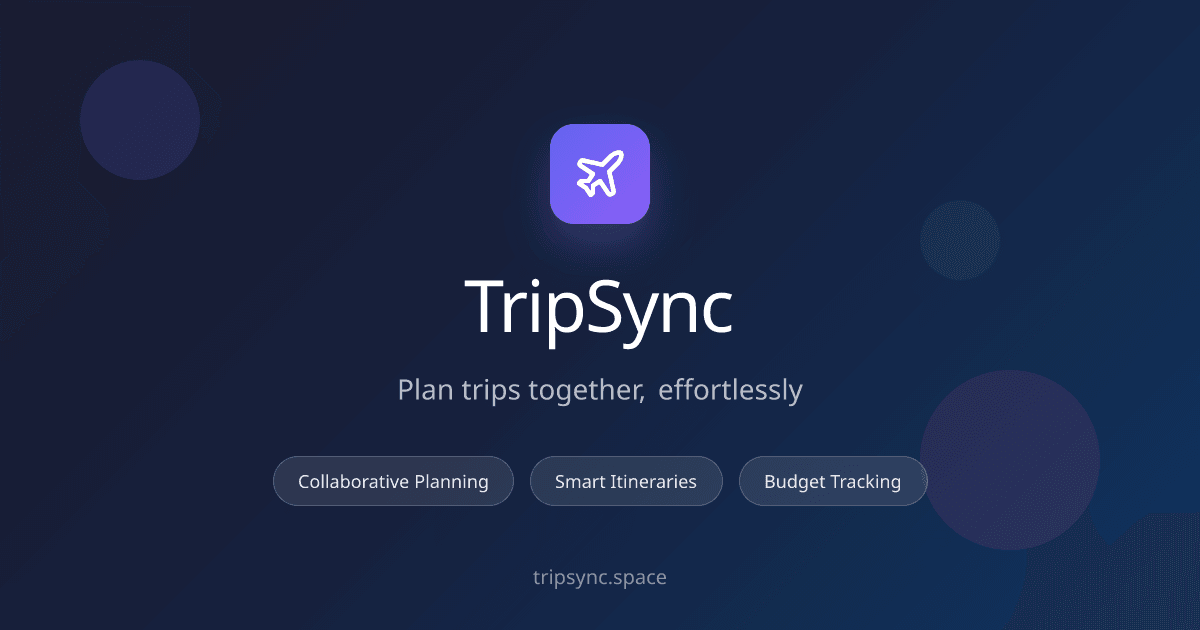 TripSync preview